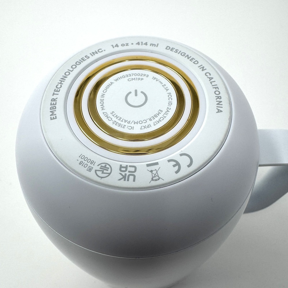 Ember Mug 2 Smart Temperature Control Mug 14oz White Set Charger Power Adapter - Picture 11 of 12
